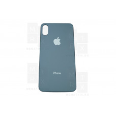 Задняя крышка iPhone X space grey (черный) с увеличенным вырезом под камеру