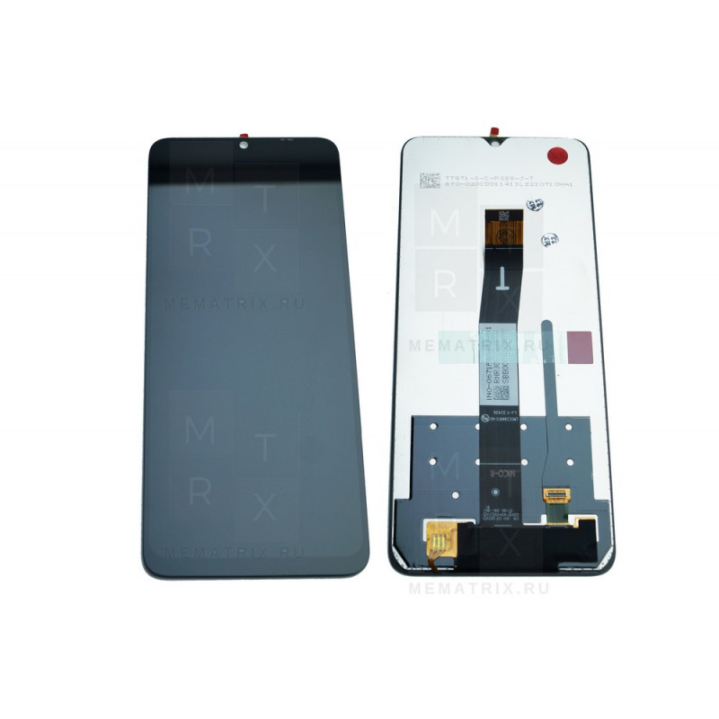 Xiaomi Redmi 12C, Poco C55 (22120RN86G) тачскрин + экран (модуль) черный OR