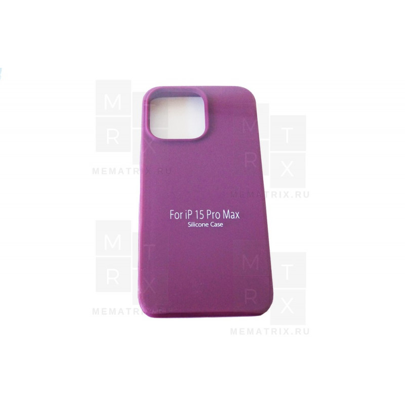 Чехол-накладка Soft Touch для iPhone 15 Pro Max Бордовый