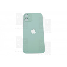 Задняя крышка iPhone 12 mini green (зеленая) с увеличенным вырезом под камеру