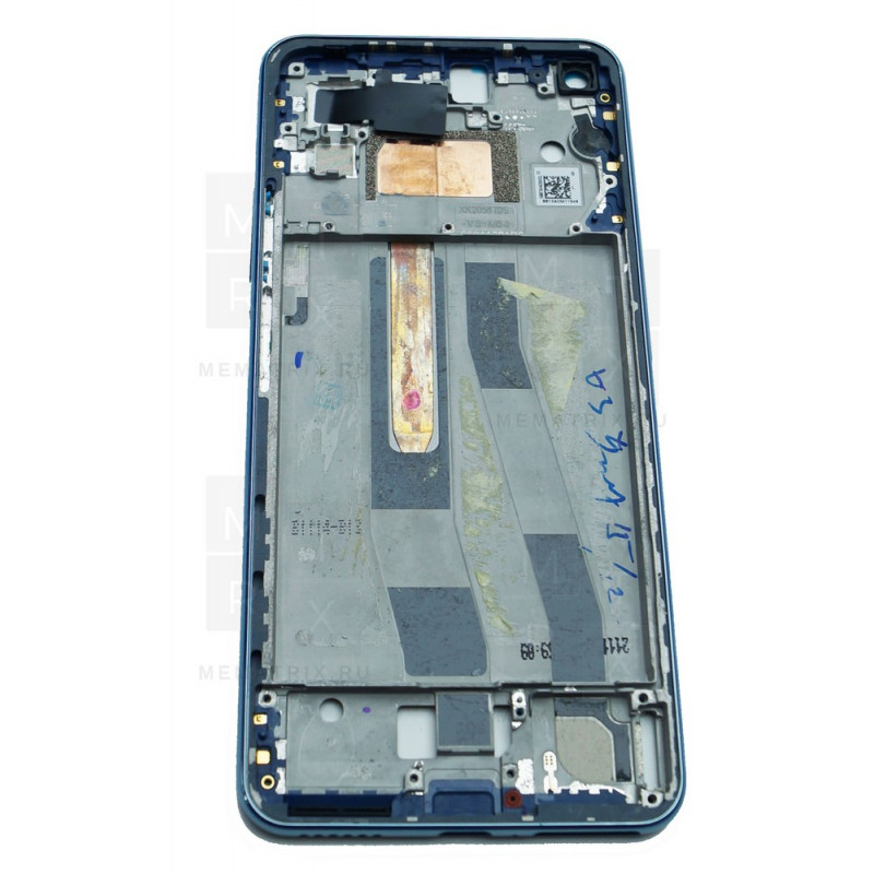 Рамка дисплея для Xiaomi 11 Lite 5G NE, Mi 11 Lite 4G, 5G Синяя