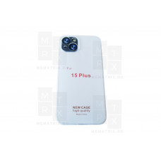 Чехол-накладка для iPhone 15 Plus (с защитой камеры) Прозрачный