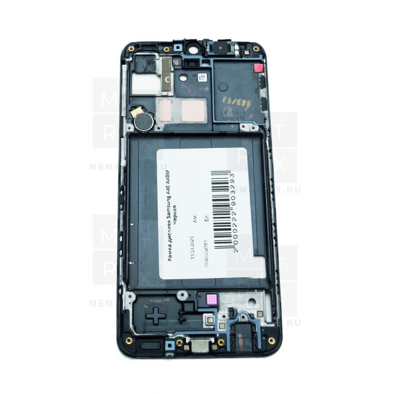 Рамка дисплея для Samsung A40 (A405F) Черная