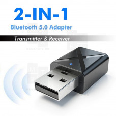 Адаптер USB+AUX B16D (Bluetooth) Черный