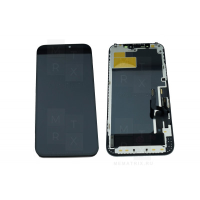 Iphone 12, 12 Pro тачскрин + экран (модуль) черный (In-Cell)