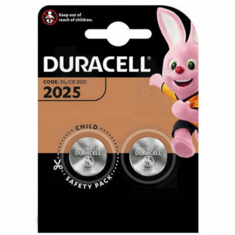 Батарейка Duracell CR2025 2 шт