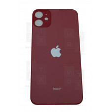Задняя крышка iPhone 11 red (красная) с увеличенным вырезом под камеру  Премиум AA