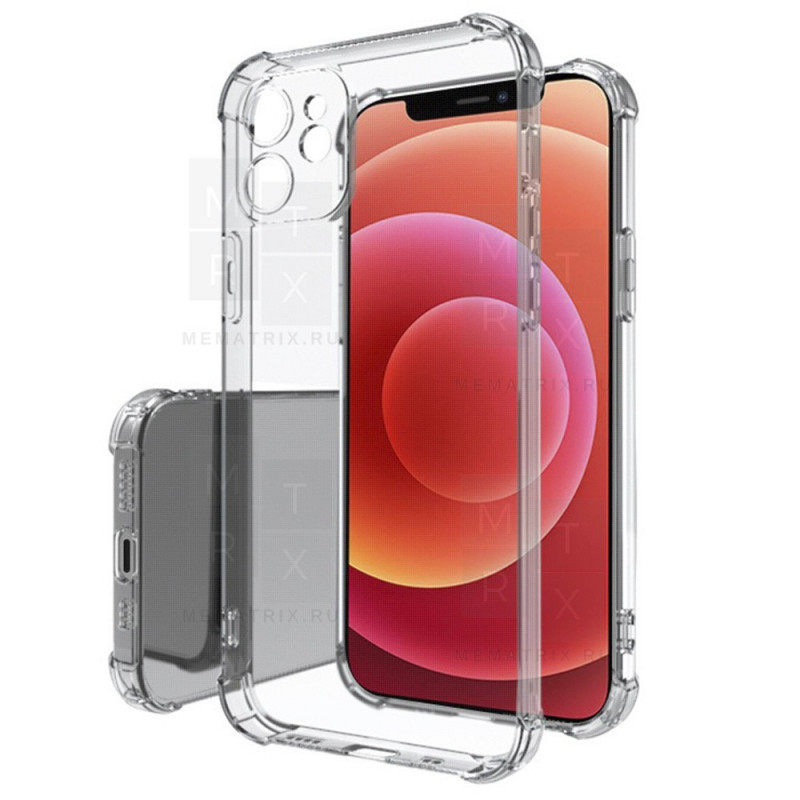 Чехол-накладка для iPhone 12 (с защитой камеры) Прозрачный