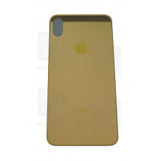 Задняя крышка iPhone XS Max gold (золотая) с широким отверстием Премиум AA