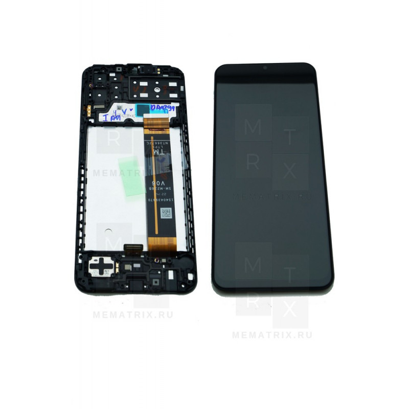Samsung A13 (A135F, A137F) тачскрин + экран (модуль) Черный OR с рамкой