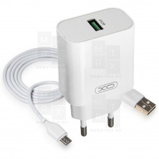 Сетевое зарядное устройство USB XO L103 (18W, QC3.0) Белый
