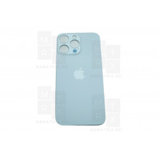 Задняя крышка iPhone 14 Pro MAX silver (белая) с увеличенным вырезом под камеру