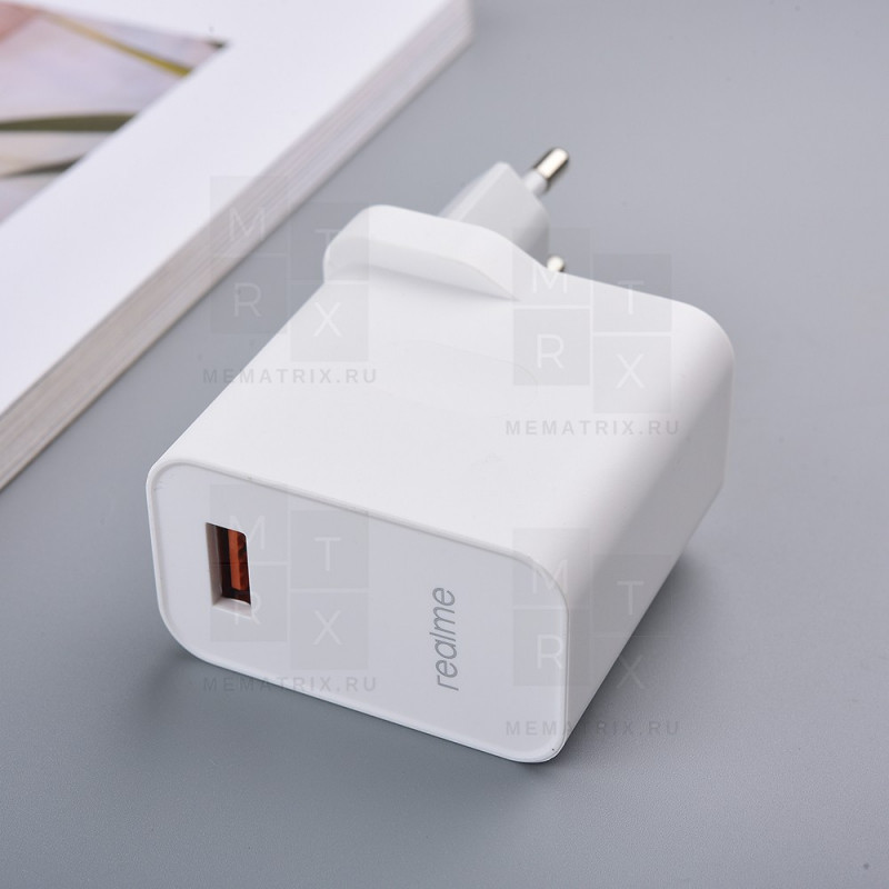 Сетевое зарядное устройство USB Тех.упак. для Realme (10W) - Белый