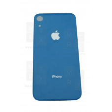 Задняя крышка iPhone Xr blue (синяя) с увеличенным вырезом под камеру
