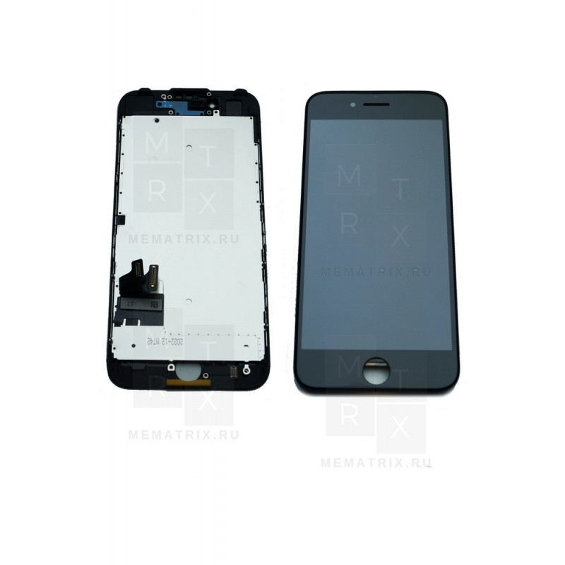 iPhone 7 тачскрин + экран (модуль) черный Премиум AA