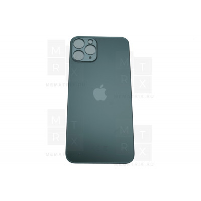 Задняя крышка iPhone 11 Pro midnight green (темно-зеленый) с увеличенным вырезом под камеру OR