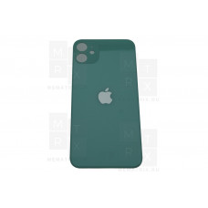 Задняя крышка iPhone 11 green (зеленая) с увеличенным вырезом под камеру Премиум