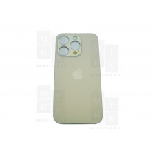 Задняя крышка iPhone 14 Pro gold (золотая) с увеличенным вырезом под камеру
