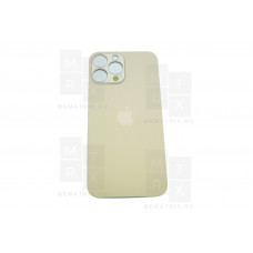 Задняя крышка iPhone 13 Pro MAX gold (золотая) с широким отверстием
