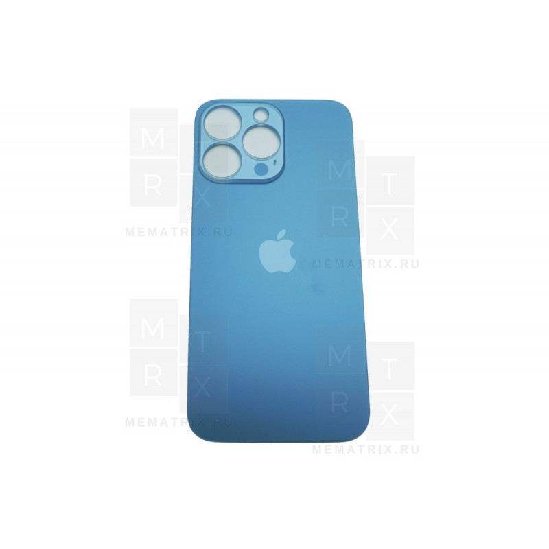 Задняя крышка iPhone 13 Pro (голубой) с широким отверстием