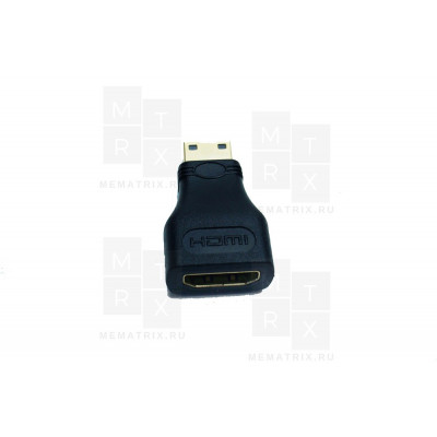 Переходник HDMI (F) - mini HDMI (M) Черный