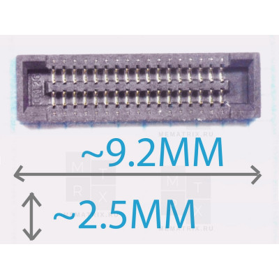 Коннектор LCD Samsung Galaxy A03 Core (A032F) 34 pin
