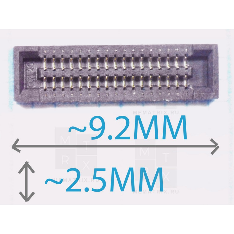 Коннектор LCD Samsung A03 Core (A032F) 34 pin