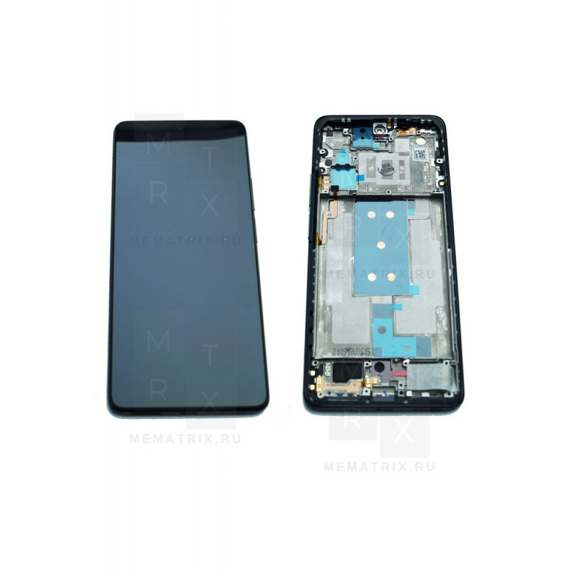 Xiaomi 11T Pro тачскрин + экран модуль черный оригинал с рамкой