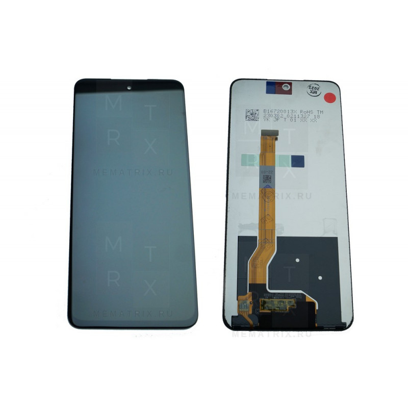 Realme C55 (RMX3710) тачскрин + экран (модуль) черный OR