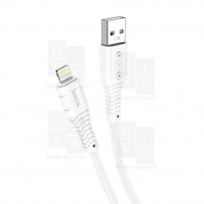 Кабель USB - Lightning (для iPhone) Hoco X67 (2.4А, наносиликон, термостойкий) Белый