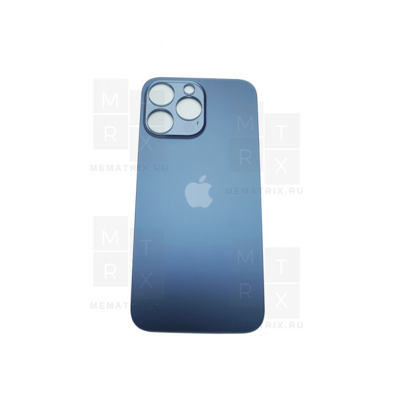 Задняя крышка iPhone 14 Pro Max dark-purple (фиолетовый) с увеличенным вырезом под камеру Премиум AA