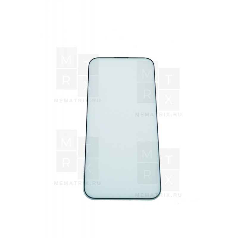 Защитное стекло с сеткой динамика для iPhone 14 Pro Max Черное