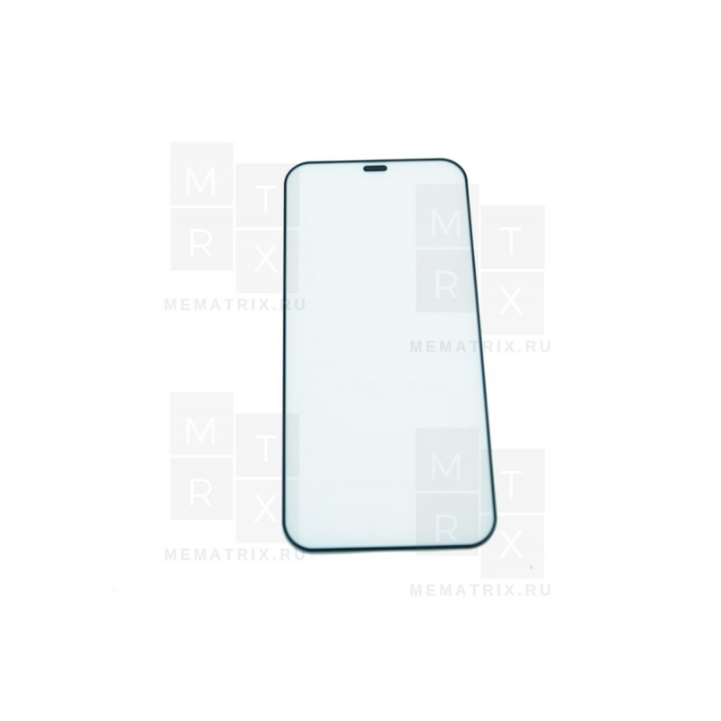 Защитное стекло с сеткой динамика для iPhone 12, 12 Pro Черное