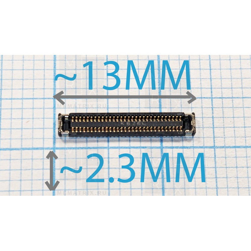 Коннектор LCD, межплатного шлейфа Samsung Tab A 8.0 2019 LTE (T295, T291) (60 pin)