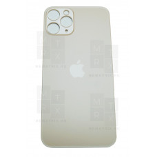 Задняя крышка iPhone 11 Pro gold (золотая) с увеличенным вырезом под камеру