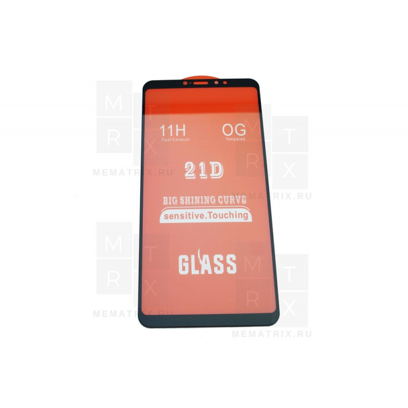 Защитное стекло (Полное покрытие) для Xiaomi Mi Max 3 Черное