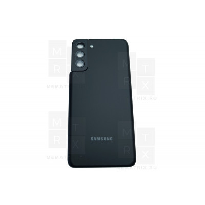 Задняя крышка для Samsung Galaxy S21+ (G996B) Черный Премиум