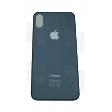 Задняя крышка iPhone XS space grey (черный) с широким отверстием OR