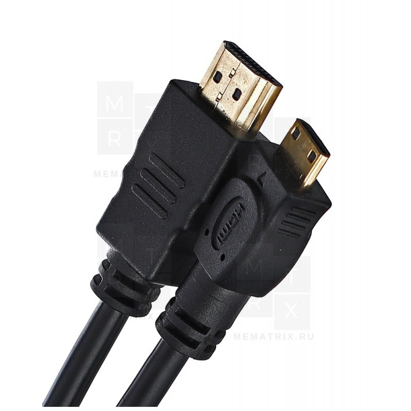 Кабель HDMI - Mini HDMI TV-COM CG580M (ver 1.4, 1.8 м.) Черный