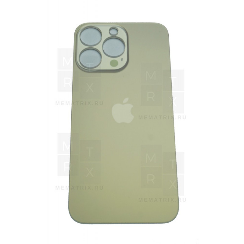 Задняя крышка iPhone 13 Pro gold (золотая) с широким отверстием  Премиум AA