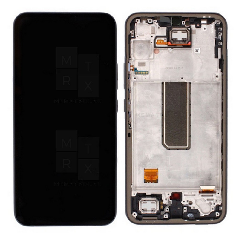 Samsung Galaxy A34 5G (A346B) тачскрин + экран модуль черный OR с рамкой