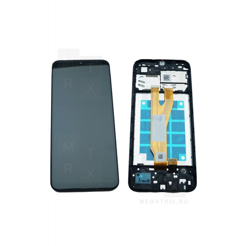 Samsung A03 Core (A032F) тачскрин + экран (модуль) черный OR с рамкой Ref