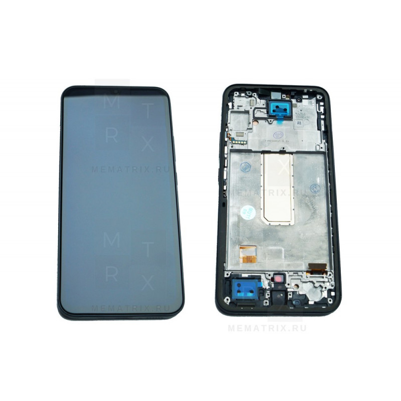Samsung Galaxy A34 5G (A346B) тачскрин + экран модуль с рамкой черный OLED