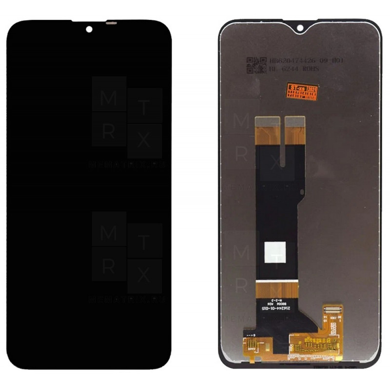Nokia 2.3 (TA-1206) тачскрин + экран (модуль) черный