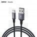 Кабель USB - 3 в 1 [iPhone + MicroUSB + Type-C] Azeada PD-B52th (2.4 A, 1200 мм) Черный
