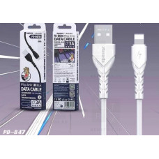 Кабель USB - Lightning (для iPhone) Azeada PD-B47i (3A) Белый