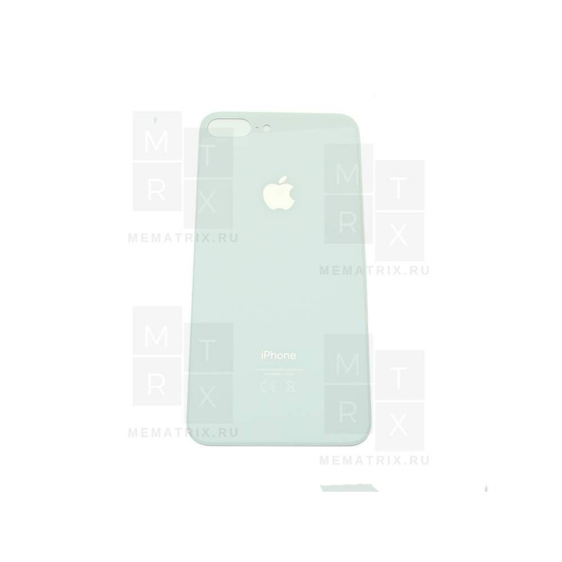 Задняя крышка iPhone 8 Plus (белый) с увеличенным вырезом под камеру Премиум AA