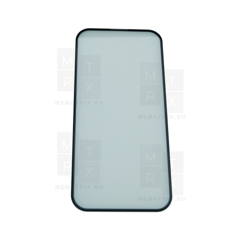 Защитное стекло (Стандарт) для iPhone 15 Черный (Полное покрытие)