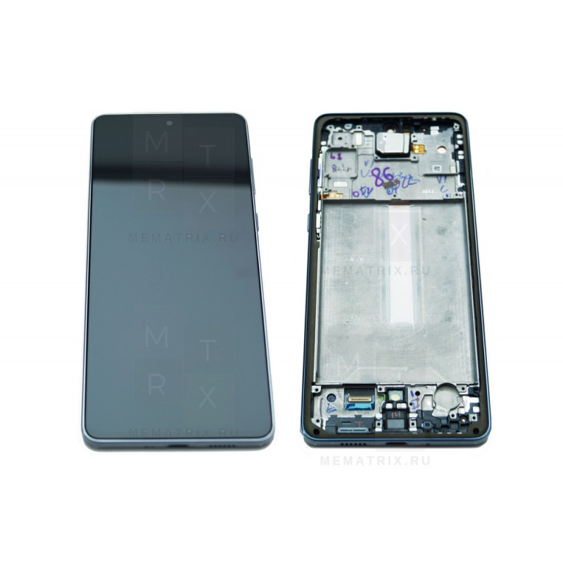 Samsung Galaxy M11 (M115F) тачскрин + экран (модуль) черный OR с рамкой