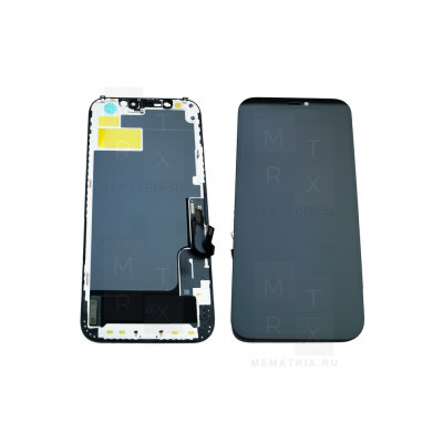 iPhone 12, 12 Pro тачскрин + экран (модуль) Черный (Hard OLED) Стандарт